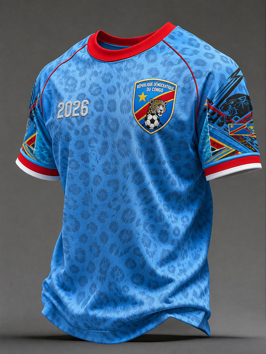 T-shirts de football pour hommes de la République démocratique du Congo 2026