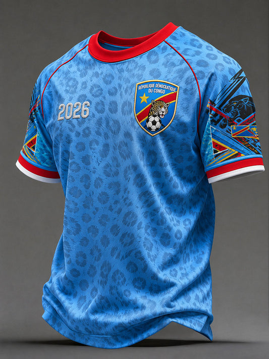 T-shirts de football pour hommes de la République démocratique du Congo 2026