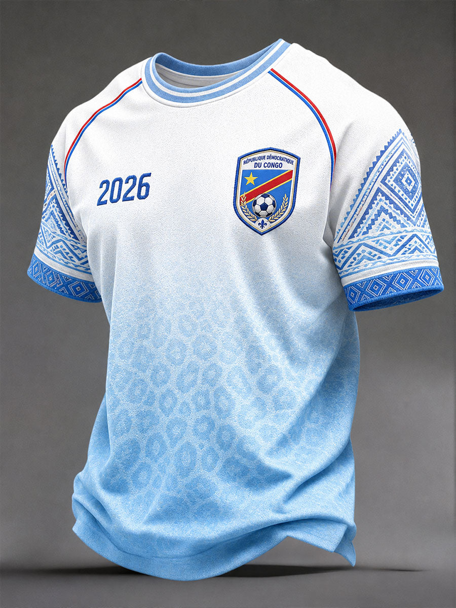 T-shirts de football pour hommes de la République démocratique du Congo 2026