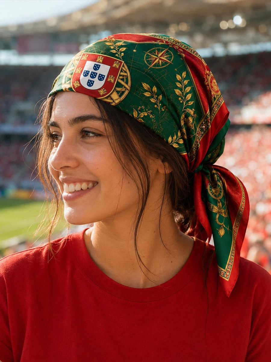 Unisexe Portugal Football Lover Art Imprimé Bandana