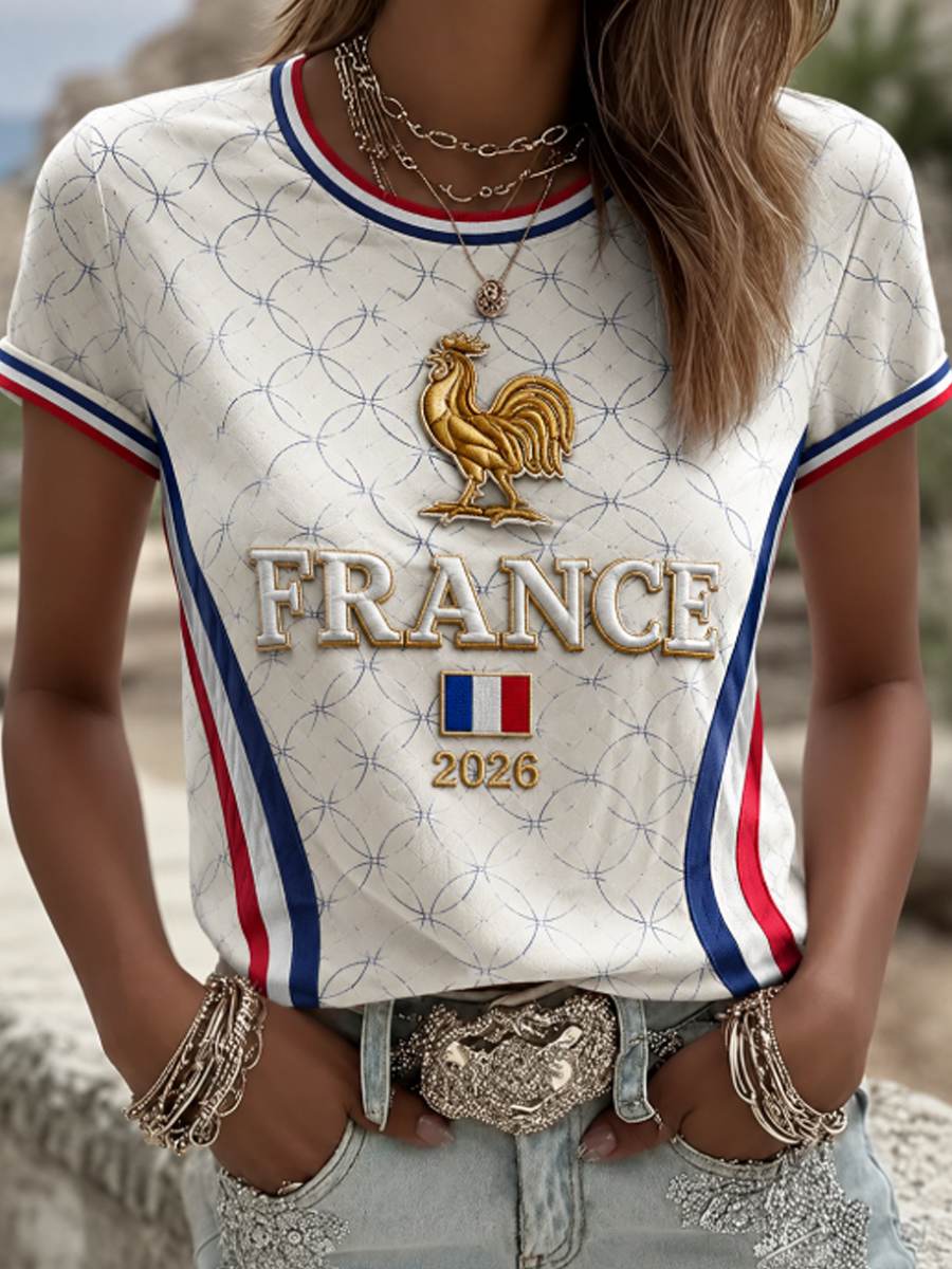 T-shirt à manches courtes pour femme