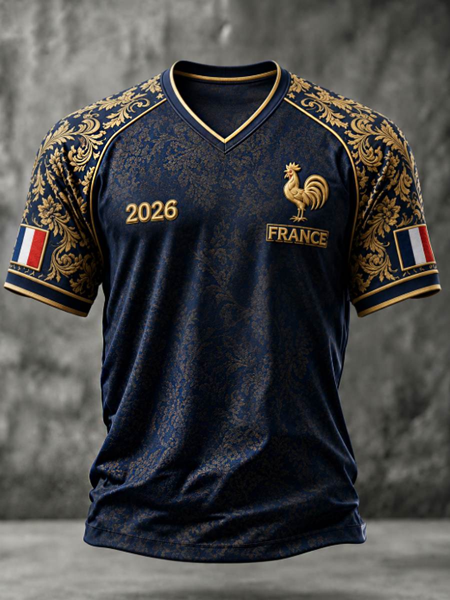 T-shirt col V pour homme