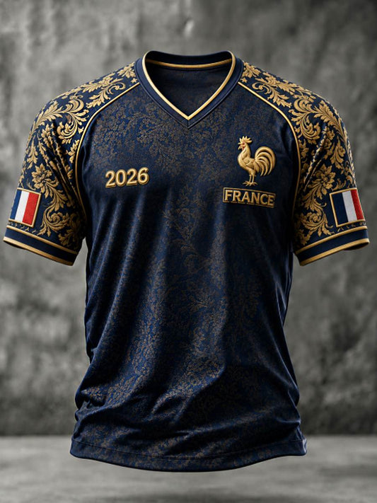 T-shirt col V pour homme