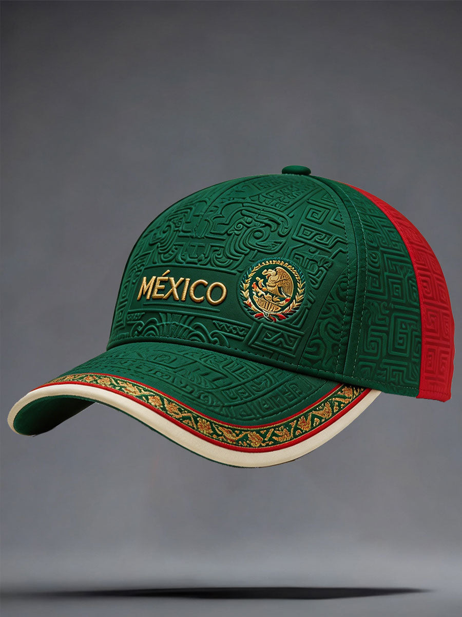 Chapeau unisexe à imprimé artistique pour les amateurs de football mexicain
