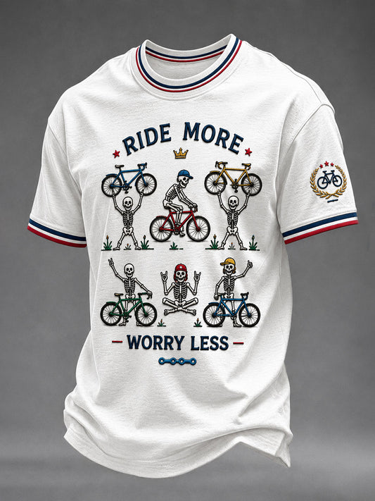 T-shirt à manches courtes Ride More Worry Less Homme