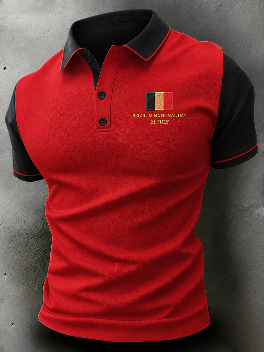 Polo à manches courtes sur le thème de la Journée nationale des hommes