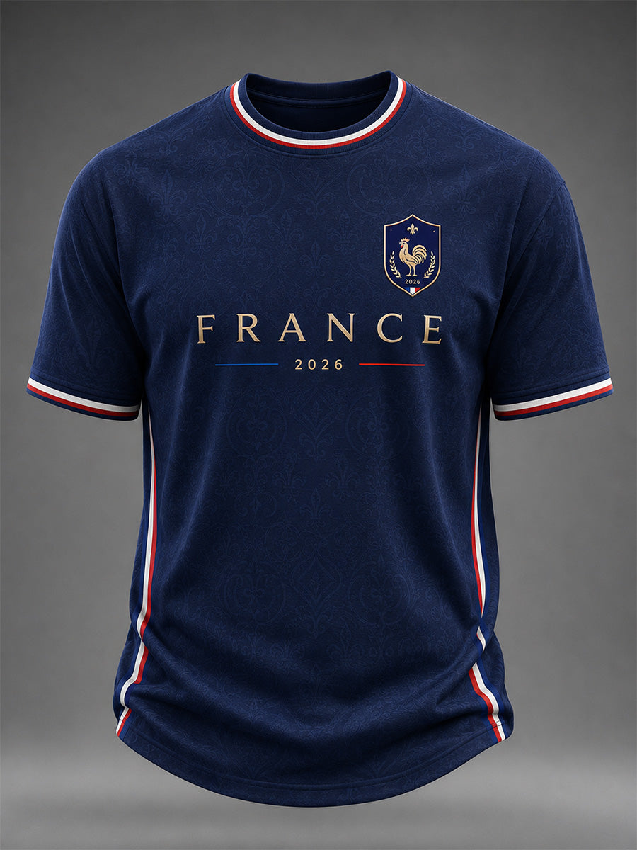 T-shirt décontracté imprimé pour hommes, cadeau idéal pour les fans de football