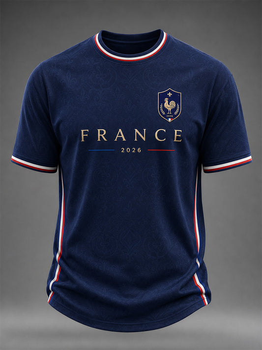 T-shirt décontracté imprimé pour hommes, cadeau idéal pour les fans de football