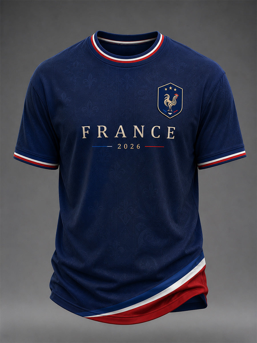 T-shirt décontracté imprimé pour hommes, cadeau idéal pour les fans de football