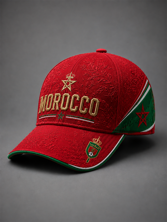 Chapeau unisexe imprimé du football marocain