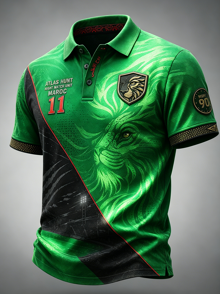 T-shirt manches courtes de football marocain pour homme
