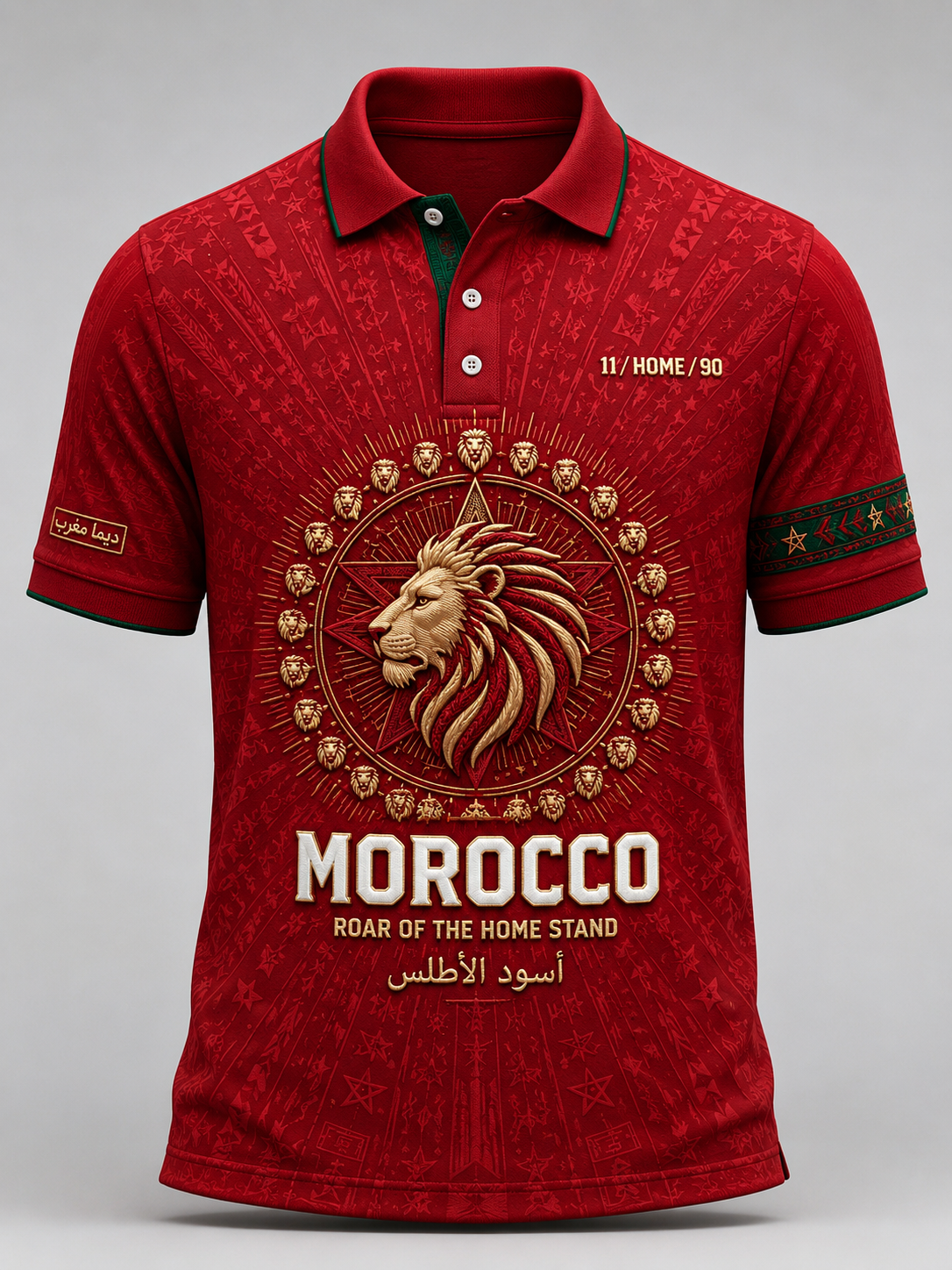 T-shirt manches courtes de football marocain pour homme
