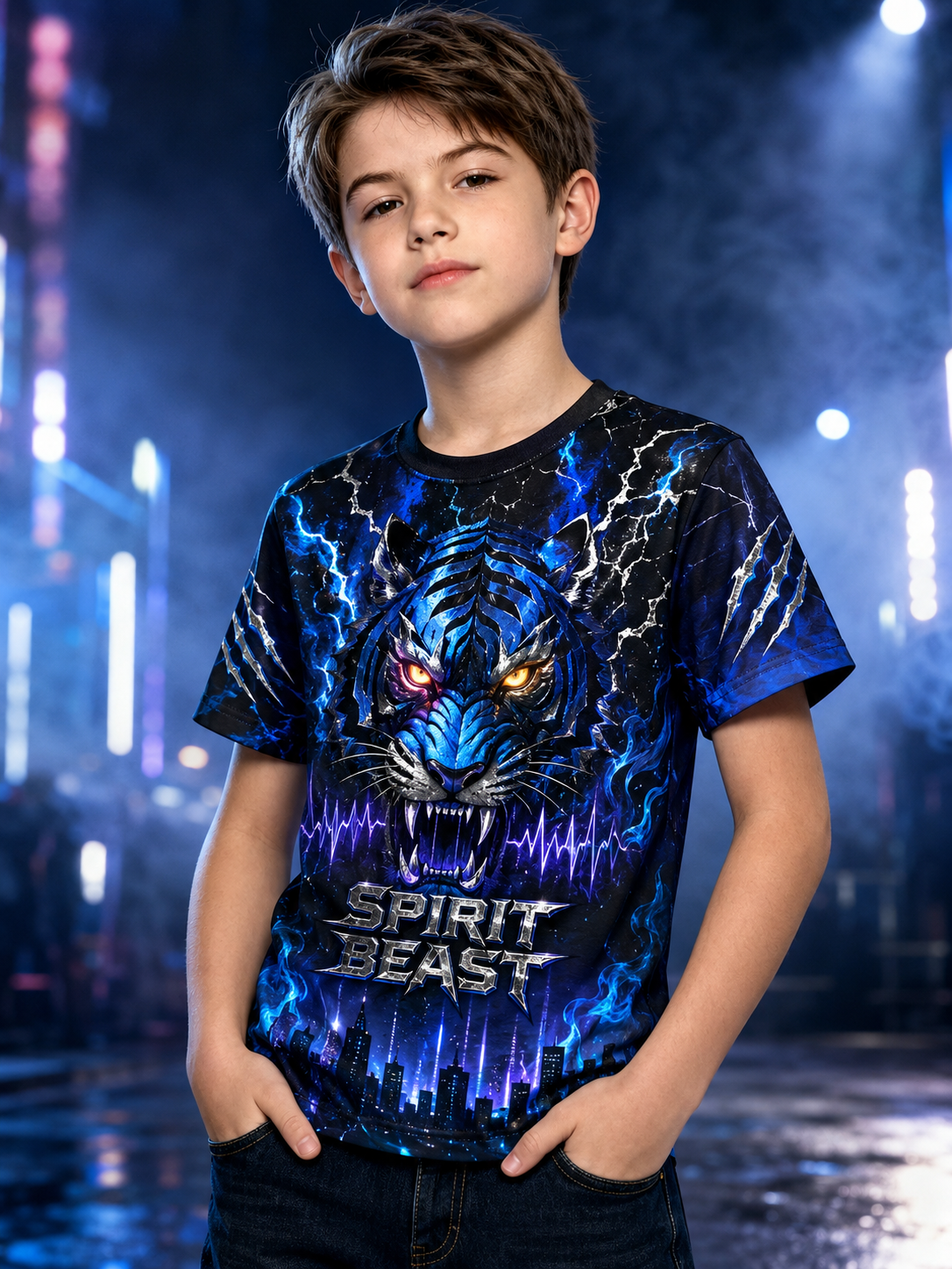 Kpop Demon Hunters Print Short Sleeve T-Shirt