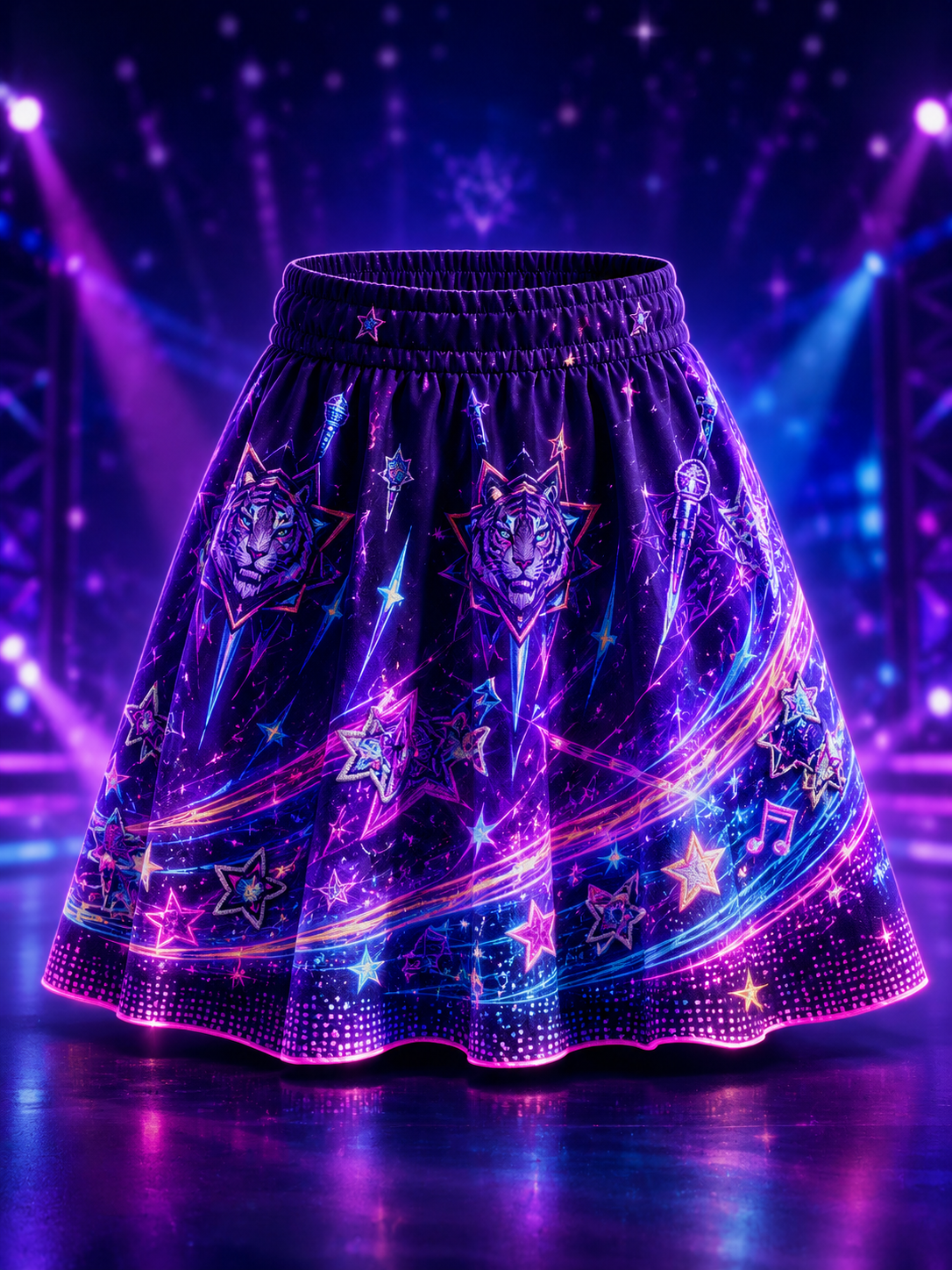 Kpop Demon Hunters Art Printed Irregular Skirt