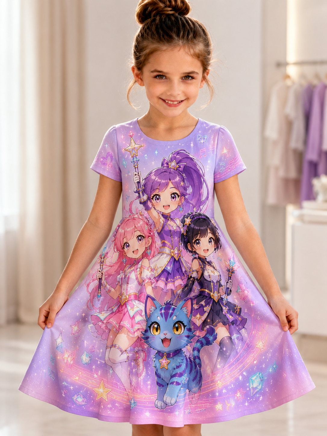 Kpop Demon Hunters Art Print Casual Dress