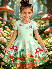 Super Mario Art Print Casual Dress