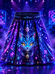 KPop Demon Hunters Art Printed Irregular Skirt