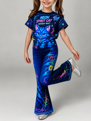 Kpop Demon Hunters Short-Sleeve Shirt Set