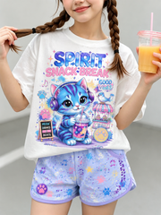 Kpop Demon Hunters Short-Sleeve Shirt Set
