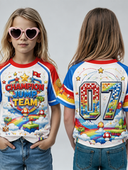 Super Mario Print Short Sleeve T-Shirt