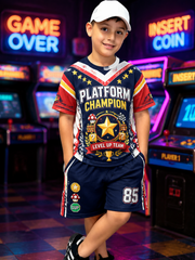 Super Mario Short-Sleeve Shirt Set