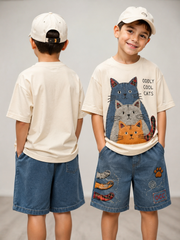 Children's Animals Short-Sleeve Shirt Set