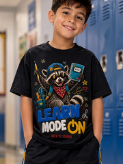 Back-To-School Season Print Short Sleeve T-Shirt