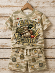 Children's School Entrance Season Short-Sleeve Shirt Set