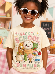 Back-To-School Season Print Short Sleeve T-Shirt