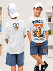Back-To-School Season Short-Sleeve Shirt Set