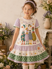 Children's Animals Art Print Casual Dress