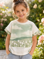 Children's Flowers Short Sleeve T-Shirt
