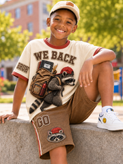 Back-To-School Season Short-Sleeve Shirt Set
