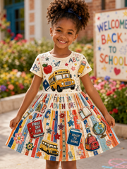 Back-To-School Season Art Casual Dress