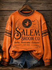 Felpa stampata Salem Broom Company da donna