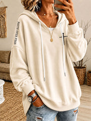 Felpa con cappuccio casual stampata 14:6 Christian THE WAY, THE VERH, AND THE LIFE 14:6